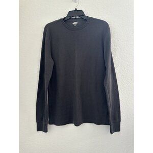 Old Navy Men's Soft-Washed Thermal Waffle Knit T-Shirt L‎ Dark Gray Crew Comfy